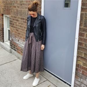 British designer maxi summer skirt